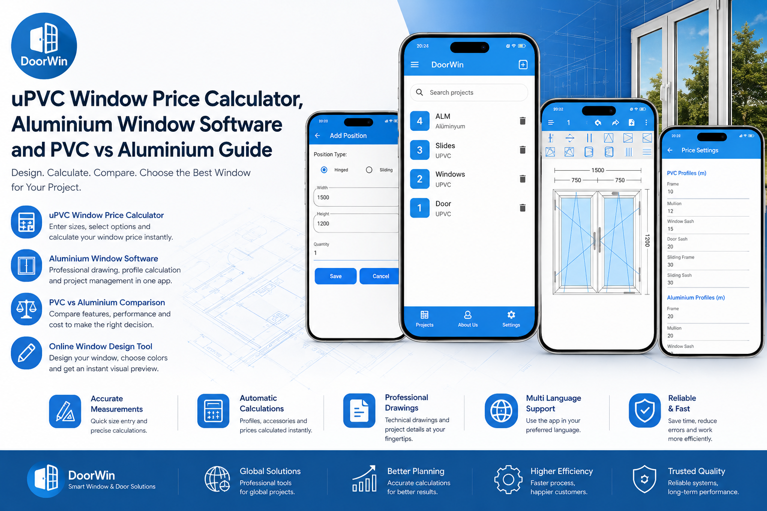 uPVC Window Price Calculator, Aluminium Window Software & PVC vs ...